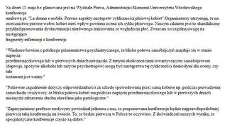 Nie dla konferencji naukowej na Uniwersytecie Wrocławskim. Petycja w internecie