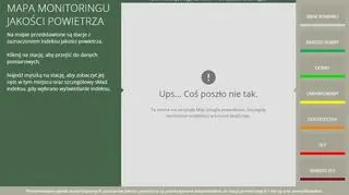 Nie działa mapa na stronie WIOŚ