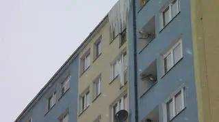 Niebezpieczne sople w Świdnicy. Fot. internauta Grzegorz