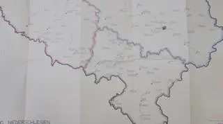 Niemiecka mapa Dolnego Śląska
