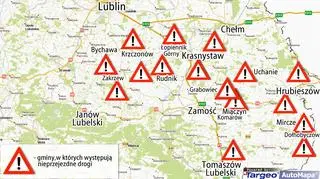 Nieprzejezdne drogi na Lubelszczyźnie