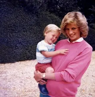 Księżna Diana i książę William 