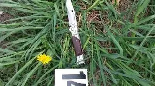 Nóż, którym raniony został policjant