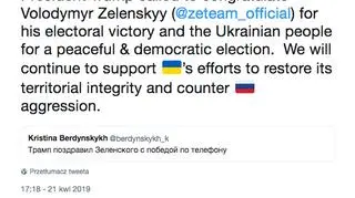 O gratulacjach od Trumpa poinformował specjalny przedstawiciel USA do spraw Ukrainy Kurt Volker