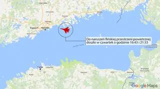 O naruszeniach przestrzeni powietrznej poinformowało fińskie Ministerstwo Obrony
