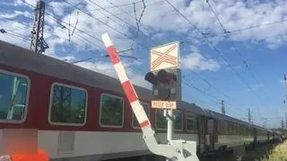 O włos od zderzenia pociągu z ciężarówką