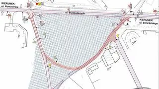 Objazd przebiega przez ul