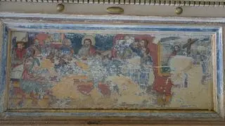 Obraz "ukrywał się" pod warstwą farby olejnej