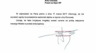 Odpowiedź prezydenta Kielc na propozycję posła