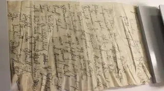 Odręcznie napisany list z 1928 roku 