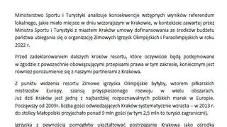 Oficjalne stanowisko MSiT po referendum