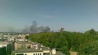 Ogień wybuchł  na statku (foto: Ryszard)