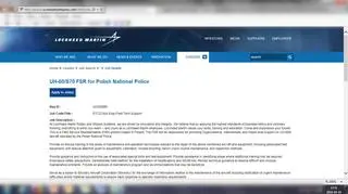 Ogłoszenie pracy dla serwisanta śmigłowców black hawk polskiej policji, których jeszcze formalnie nie kupiono