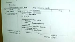 Ogłoszenie wyroku - wokanda