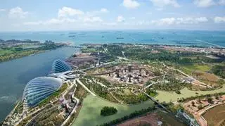 Ogrody leżą nad Zatoką Marina w Singapurze