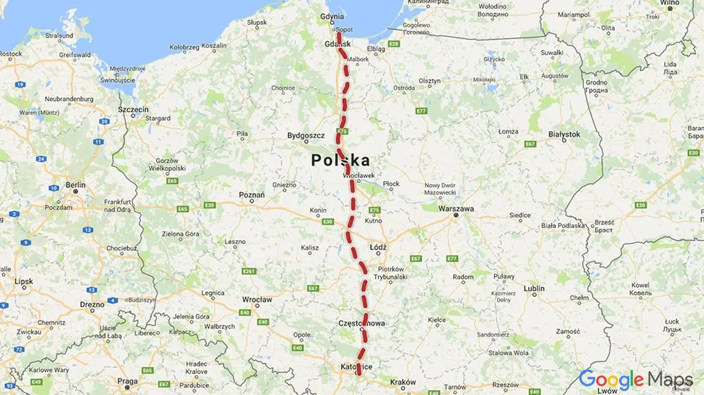 Ojciec przeszedł dla syna trasę z Katowic do Gdańska