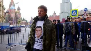 Ołeksij Honczarenko w niedzielę w centrum Moskwy