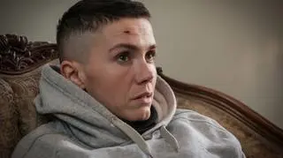 Olga Bołądź  specjalnie na potrzeby roli ostrzygła krótko włosy