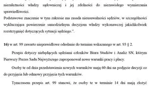 Opinia do ustawy o Sądzie Najwyższym