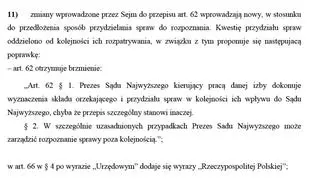 Opinia do ustawy o Sądzie Najwyższym