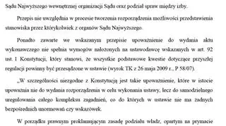 Opinia do ustawy o Sądzie Najwyższym
