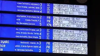 Opóźnienia pociągów na stacji Kraków Główny