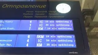 Opóźnienia pociągów na stacji Warszawa Wschodnia