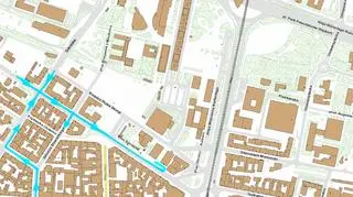 Organizacja ruchu na odcinku: Skargi - Mickiewcza
