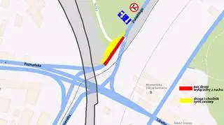 Organizacja ruchu na ul. Pułaskiego