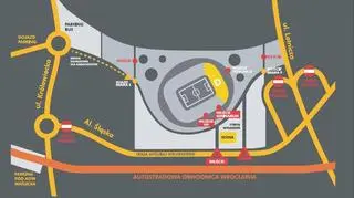 Organizacja ruchu wokół Stadionu Miejskiego