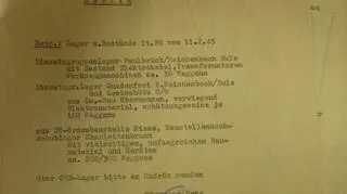 Oryginał dalekopisu znaleziony w archiwum