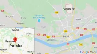 Osiedle Jar leży na północ od Toruniu