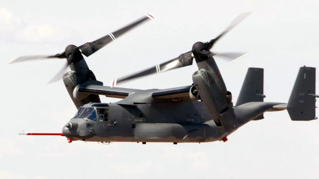 Osprey może startować i lądować jak śmigłowiec