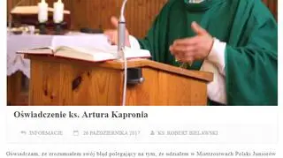 Oświadczenie ks. Artura Kapronia