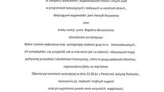 Oświadczenie Lecha Wałęsy