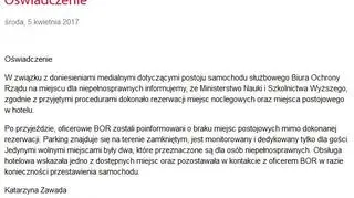 Oświadczenie Ministerstwa Nauki i Szkolnictwa Wyższego