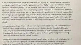 Oświadczenie posła Jerzego Szmita 
