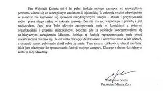 Oświadczenie prezydenta Żor z 2014 r.