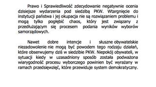 Oświadczenie rzecznika PiS