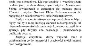 Oświadczenie Sławomira Nowaka