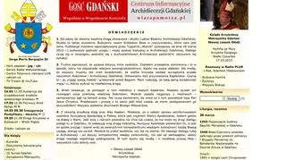 Oświadczenie zostało opublikowane na stronie archidiecezji gdańśkiej