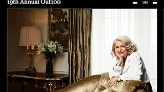 "Out" za "życiowe osiągnięcia" uhonorował Edie Windsor, kobietę, która pomogła obalić amerykańską ustawę Defense of Marriage Act, która definiuje małżeństwo wyłącznie jako związek kobiety i mężczyzny