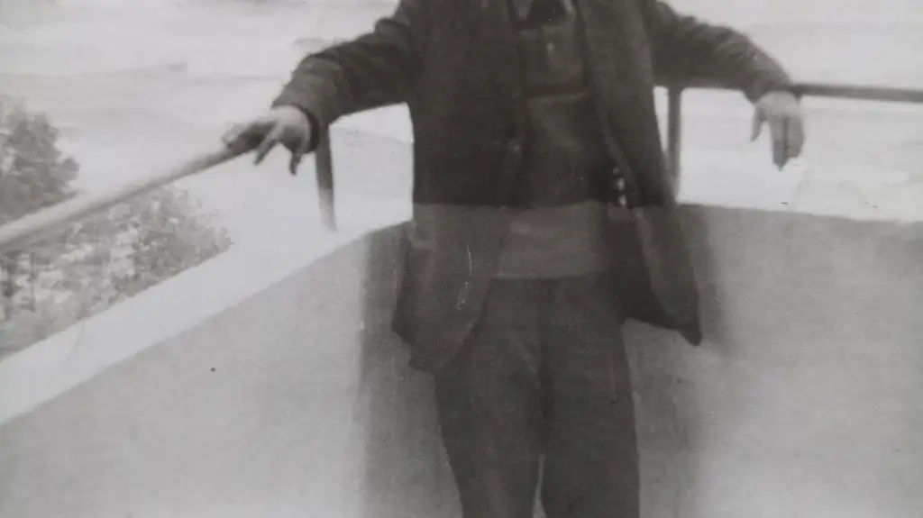 Pan Franciszek na tarasie windy 