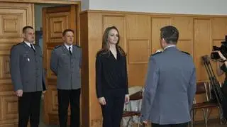 Pani Monika została Honorowym Komendantem Miejskiej Policji w Słupsku