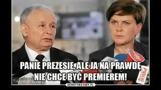 Panie prezesie, ale ja naprawdę nie chcę być premierem! Wyszło szydło z worka