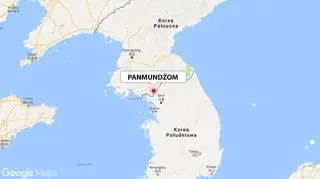 Panmundżom w Korei Południowej przy granicy z Koreą Północną