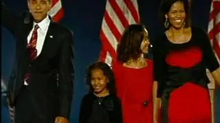 Państwo Obama w komplecie (Arch. TVN24)
