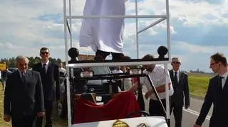 Papież na dożynkach w Grodzisku