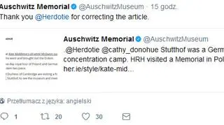 Para książęca Cambridge Kate i William odbyła we wtorek wizytę w b. niemieckim obozie koncentracyjnym Stutthof 