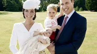 Para książęca Kate i William z dziećmi: Charlotte i Georgem